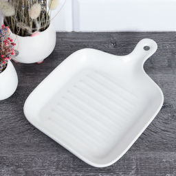 Блюдо с ручкой 23х16х3 см / GDE-24 /уп 29/ - ГалеонТрейд фото 2