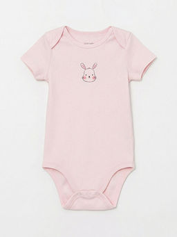 Bisiklet Yaka Tav?an Bask?l? K?z Bebek ??t??tl? Body