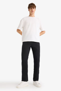 Джинсовые брюки Sergio Regular Fit Normal Mold с нормальной талией и зауженными штанинами - Defacto фото 9