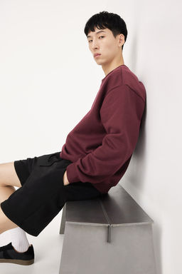 Pantalon corto en sudadera Regular Fit