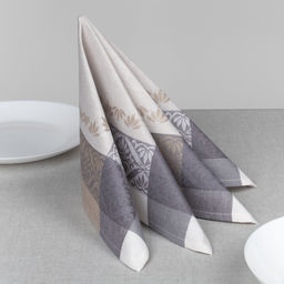 Салфетка 16С382-ШР/к. 48*48 "Посуда" цв. 1 рис. 186 серый