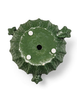 Декоративный горшок для цветов «Кактус», 1 л, 13×16×14 см, керамический, зелёный