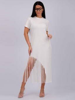 Платье Калипсо 6 молоко, трикотаж - Малина фото 7