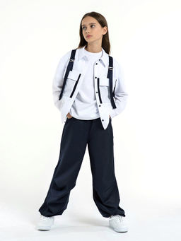 Школьные брюки для девочки Mooriposh, модель 0447