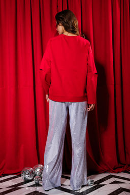 Брюки NIKVA н432 серебро  фото 3