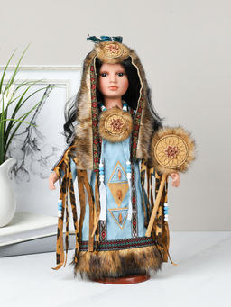 Сувенир коллекционный Индейцы 40 см / ZD1800 /уп 24/ - Галеонтрейд фото 9