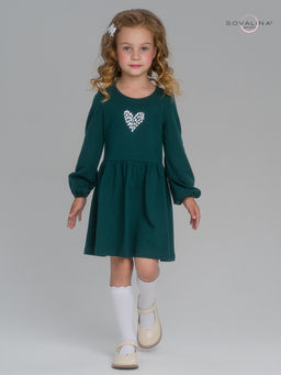 Платье Моана изумруд-лав