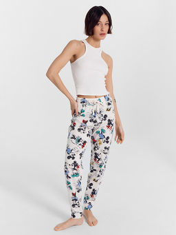 Брюки женские домашние с принтом Микки Маус