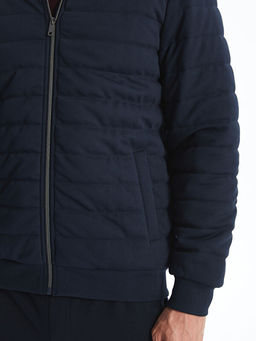 Slim Fit Dik Yaka Erkek Mont
