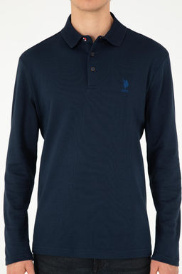 Мужской темно-синий базовый свитшот - U.s. polo assn фото 6
