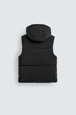RUBBERISED PUFFER GILET
