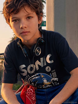 Sonic Bask?l? Erkek ?ocuk Ti??rt