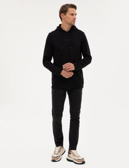 Siyah Regular Fit Sweatshirt - Pierre cardin фото 4