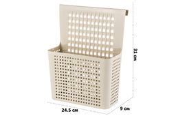 Контейнер 24,5*9,4*31 см Лофт навесной на дверцу латте (модель 6120/20) - Elan gallery фото 2