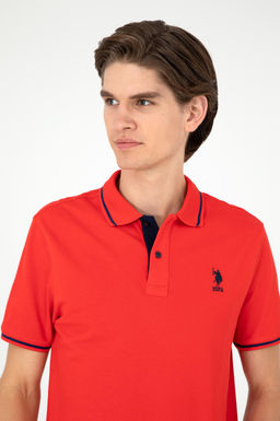 Мужская красная базовая футболка Неожиданная скидка в корзине - U.s. polo assn фото 2