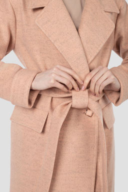 Пальто женское демисезонное (пояс) - El podio фото 8