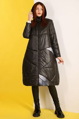 Пальто больших размеров стильное - Almond фото 2