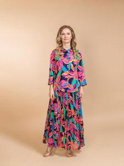 Костюм юбка и блузка (хлопок) №25-606-2 (Лето-2025) - Ганг фото 3