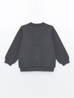 Kolej Yaka Uzun Kollu Basic Erkek Bebek Fermuarl? Sweatshirt - Waikiki фото 2