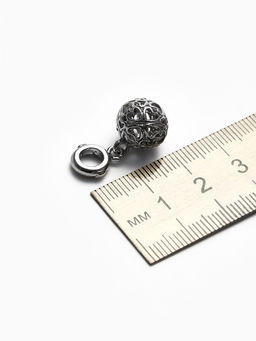 Цена за 5 шт. Шарм подвеска «Шарик», цвет серебро
