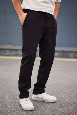 TRENDYOL MAN Siyah Regular/Normal Kesim Dokulu Dikis Detayl? Esofman Alt? TMNAW25EA00000 - Trendyolmilla фото 10