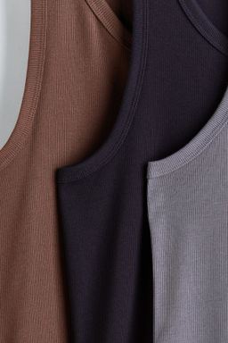 Pack de 3 camisetas sin mangas en canal? Slim Fit - H&m фото 4