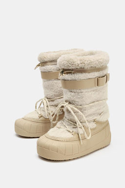 SHEARLING EFFECT ANKLE BOOTS SKI COLLECTION, CHARACTERISTICS - Zara фото 4