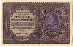 Банкнота 1000 марок 1919 года Польша