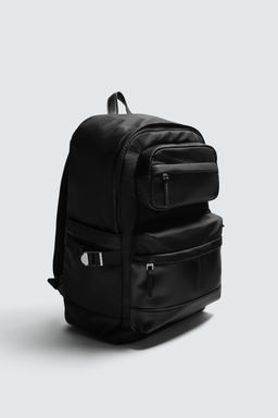 MOCHILA T?CNICA MULTIBOLSILLOS / Negro - Zara фото 4