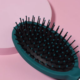 Расчёска массажная, 7.5×24.5 (±1) см, бирюзовая