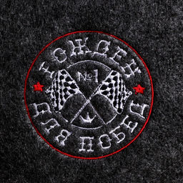 Шапка для бани с вышивкой Рожден для побед - Банная забава фото 2