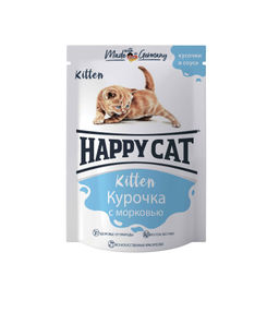 Паучи для котят курица с морковью в соусе