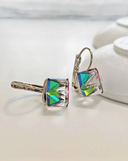 Серьги с кристаллами Swarovski