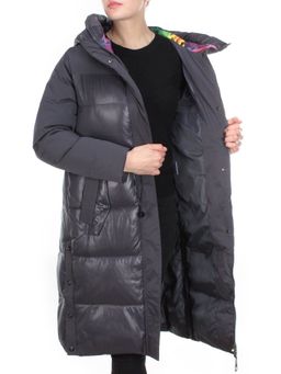 8986 DARK GRAY Пальто зимнее женское CORUSKY (200 гр. холлофайбера) - Fashion фото 6