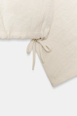 CAMISA CAPA CUADROS / Beige - Zara фото 7