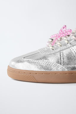 METALLIC CHARM TRAINERS - Zara фото 5