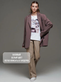 Футболка с шёлковой вставкой FSK068 - Sahar art lab фото 21