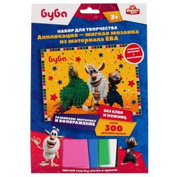 Аппликация "Мягкая мозаика. Буба" 17*23см (100-AMP-BU3, 325107, Мульти Арт)
