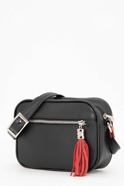 Сумка женская Ц-340/1.61 черный+красный - Protege фото 3