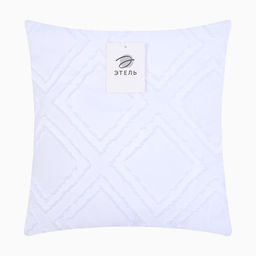 Цена за 2 шт. Наволочка декоративная «Этель» ромб 42×42 см, цвет белый
