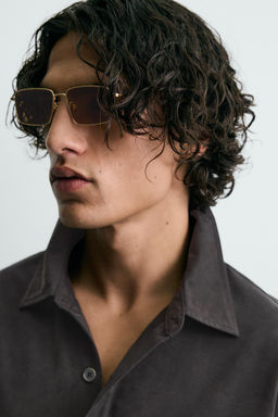 CAMISA FLUIDA RELAXED FIT / Negro - Zara фото 5