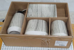 Набор для ванной 4 предмета / D155-10 /уп 20/ керамика