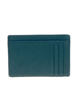 Картхолдер женский из натуральной кожи для пластиковых карт, цвет тёмно зеленый - Greta фото 2