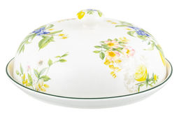 Блинница 23*23*9,5 см "Лимоны" фарфор NEW BONE CHINA