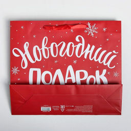 Цена за 2 шт. Пакет подарочный «Новогодний подарок», ML 23×27×11.5 см