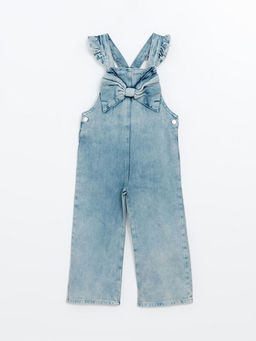 Kare Yaka K?z Bebek Jean Salopet