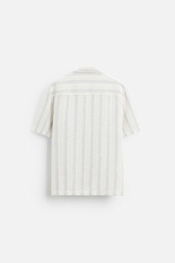 STRIPED TEXTURED SHIRT - Zara фото 15