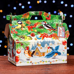Подарочная коробка Песни зимы , КОРМУШКА, 26,4 х 14 х 18,5 см - Simaland фото 7