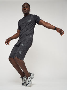 Спортивный костюм летний мужской темно-серого цвета 2225TC - FUYOUKAI фото 4