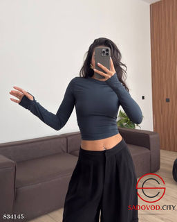 Лонгслив женский однотонный - Bruno фото 6